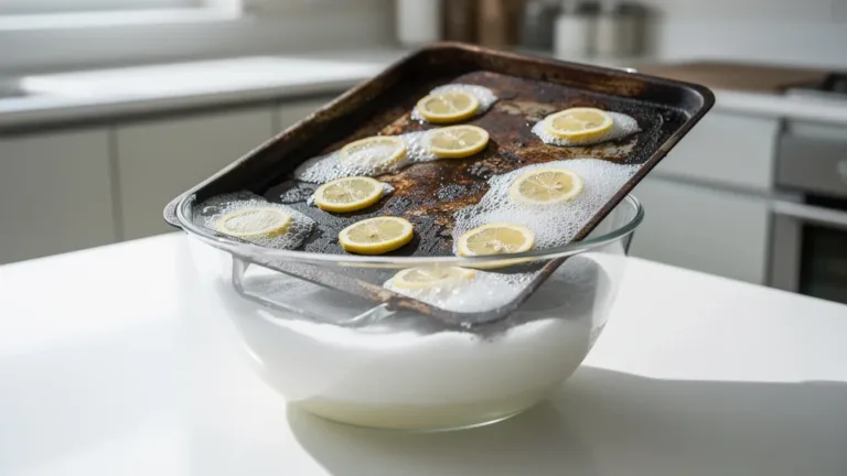 A Kitchen Expert Reveals the Pantry Mixture That Brings Burnt Baking Trays Back to Life