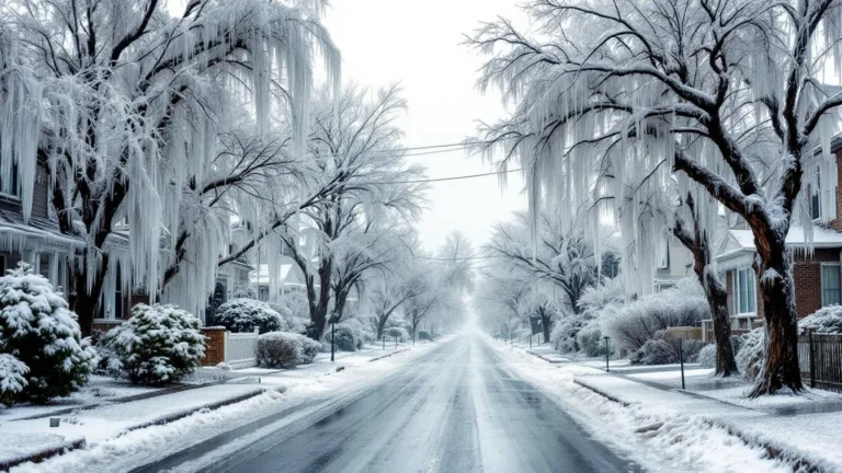 Why January ice storms cause more structural damage than December blizzards